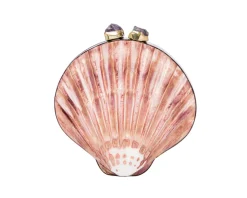 Sirena Clutch in Natural & Violet