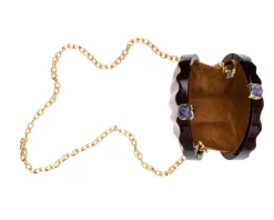 Sirena Clutch in Natural & Violet