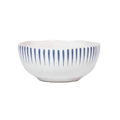 Sitio Stripe Cereal/Ice Cream Bowl in Delft Blue