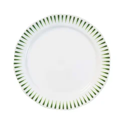 Sitio Stripe Dessert/Salad Plate in Basil