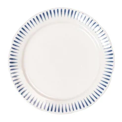 Sitio Stripe Dinner Plate in Delft Blue