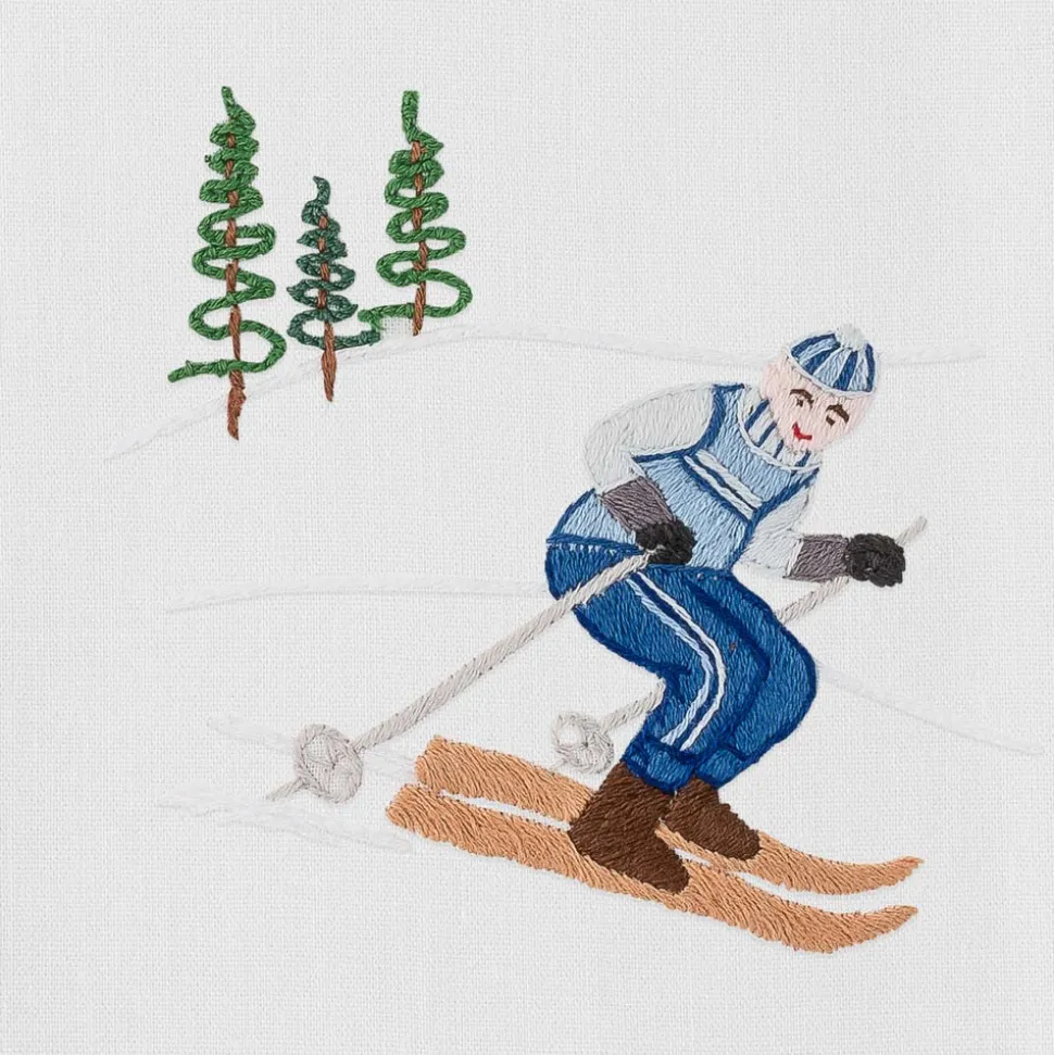 Skier Jack Hand Towel