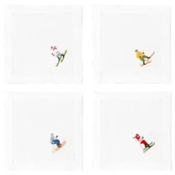 Skiers Mix Set Cocktail Napkin Set