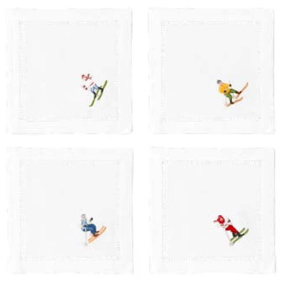 Skiers Mix Set Cocktail Napkin Set