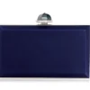 Skylar Satin Handbag in Navy