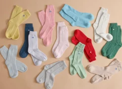 Sleeping Socks Heart in Sterling
