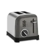 2-Slice Metal Classic Toaster in Black Stainless