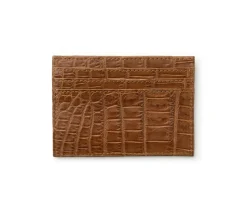 Slim Credit Card Case No. 204 in Crocodile Leather