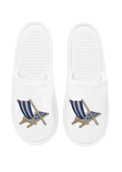 Slippers White Waffle