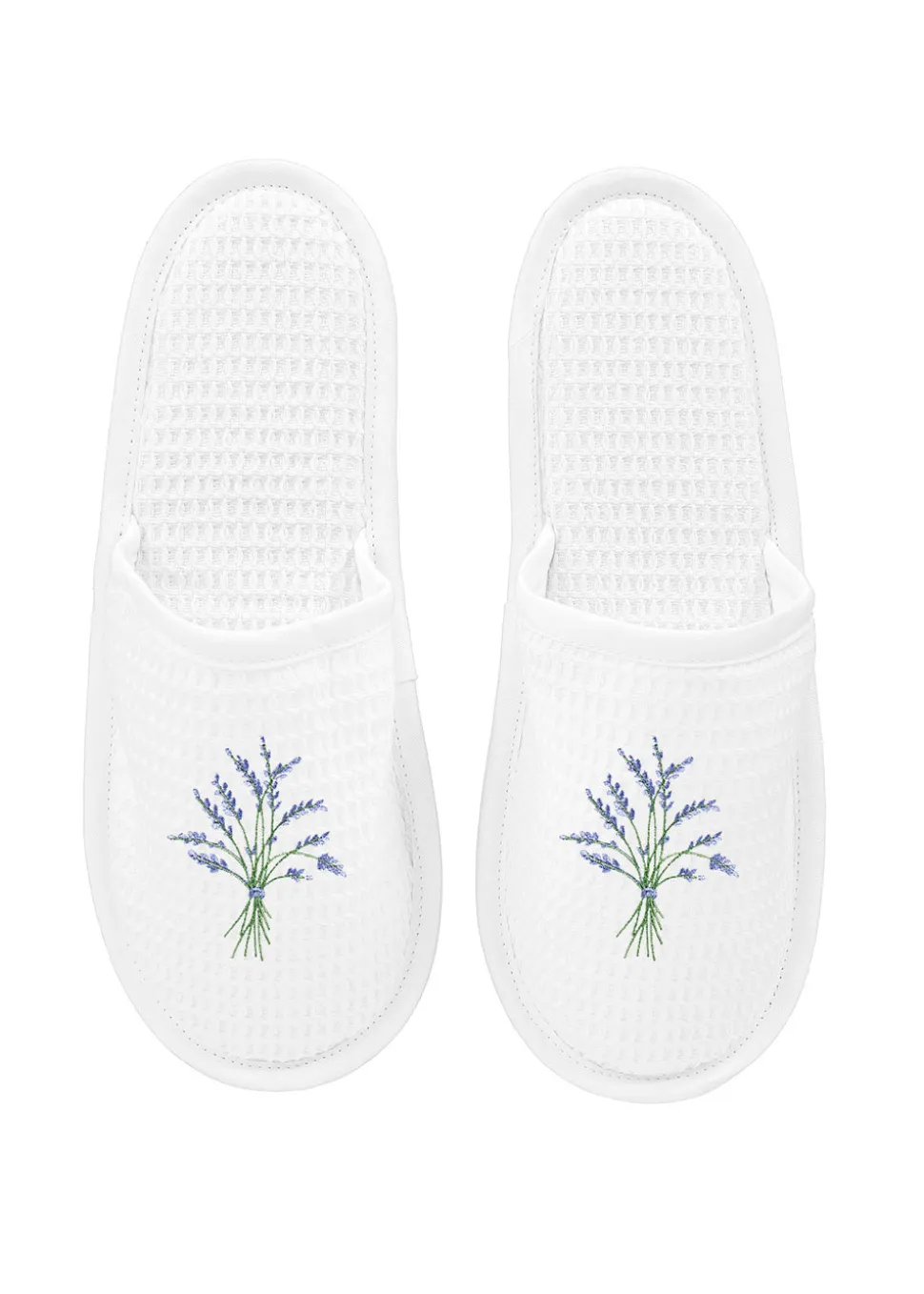 Slippers White Waffle