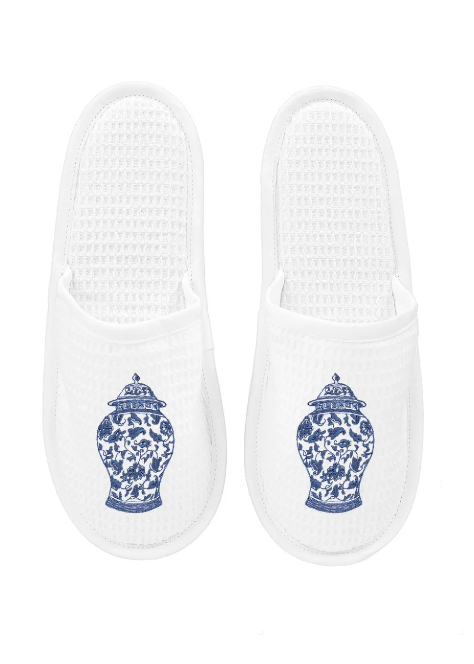 Slippers White Waffle