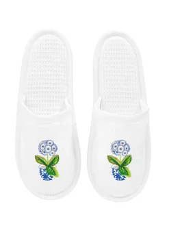 Slippers White Waffle