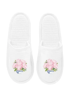 Slippers White Waffle