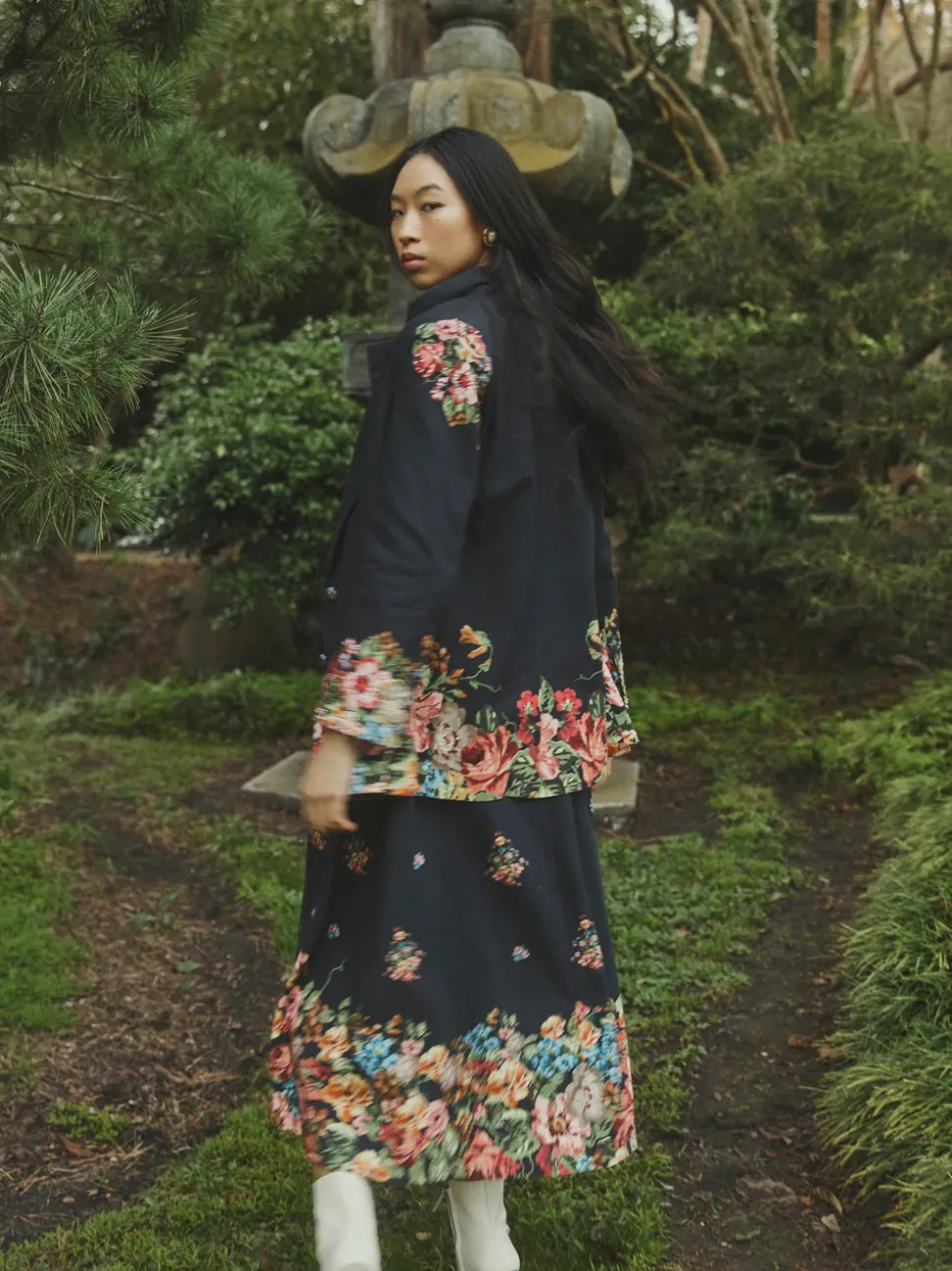 Sloan Blazer in Carmel Victorian Floral