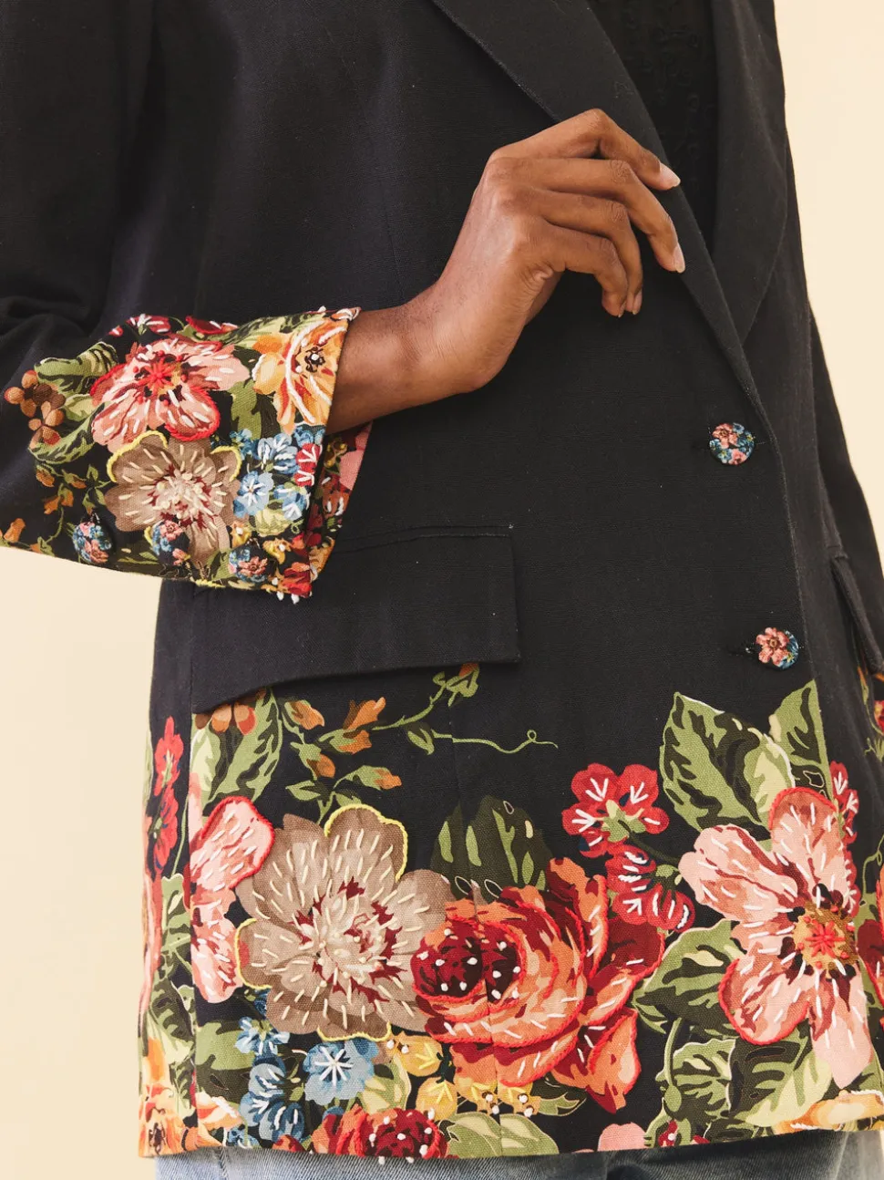 Sloan Blazer in Carmel Victorian Floral