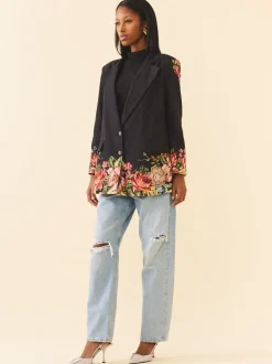 Sloan Blazer in Carmel Victorian Floral