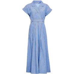 Sloane Wrap Dress in Marfa Stripe