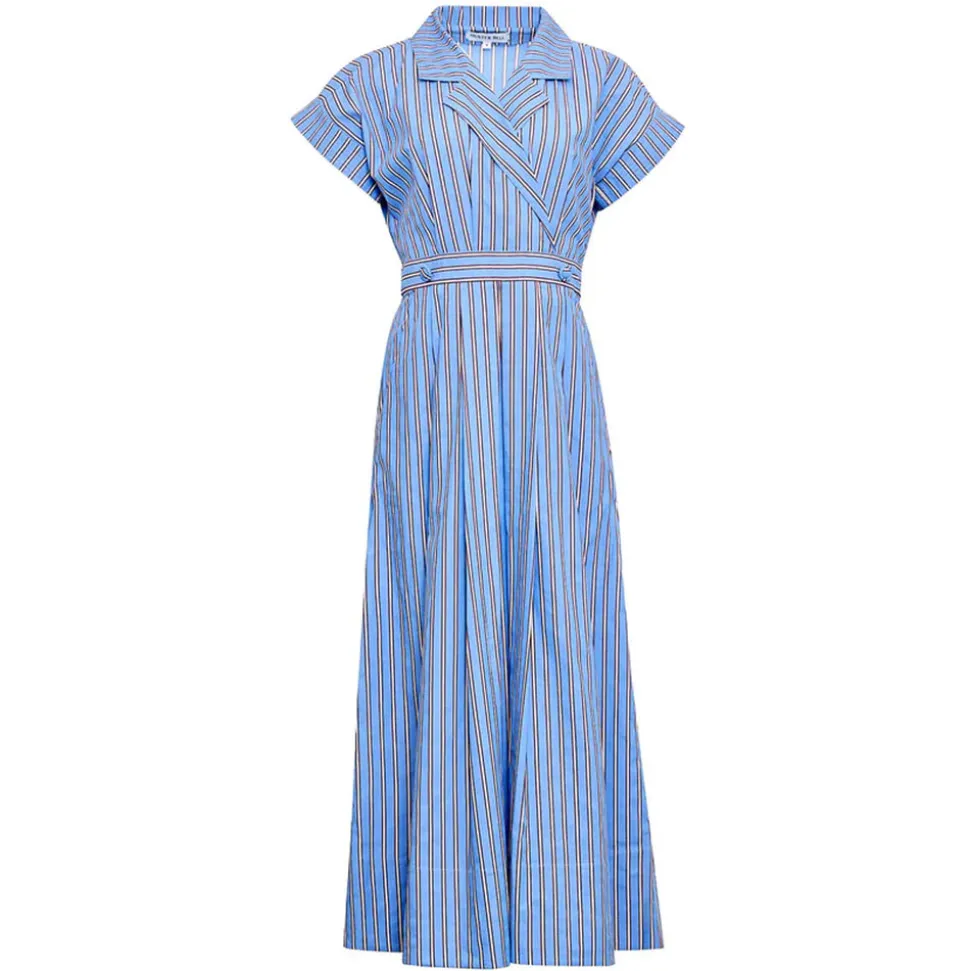Sloane Wrap Dress in Marfa Stripe