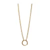 Small Belcher Chain with Bolt Clasp