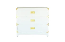 Small Carlyle Campaign Dresser in White