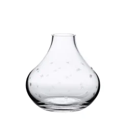 Small Crystal Vase with Stars Design
