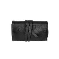 Small Leather Jewelry Roll