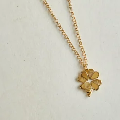 Small Luck and Love Clover Necklace