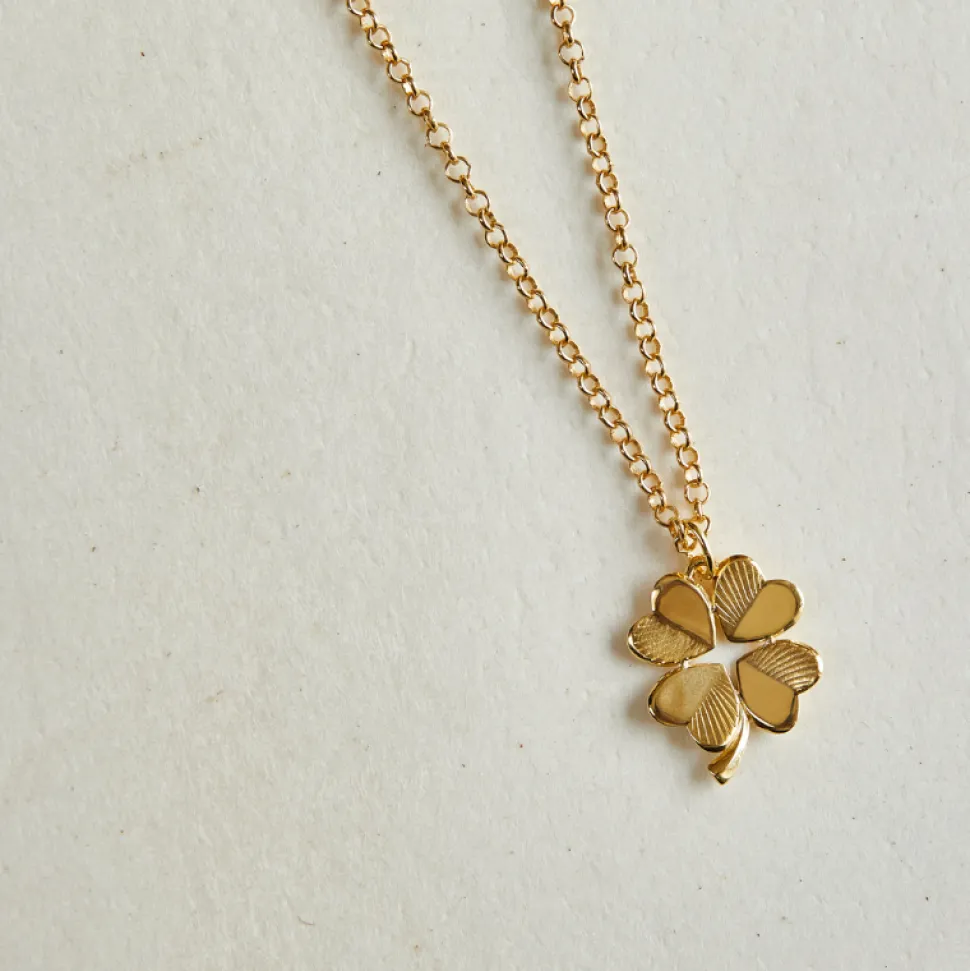 Small Luck and Love Clover Necklace
