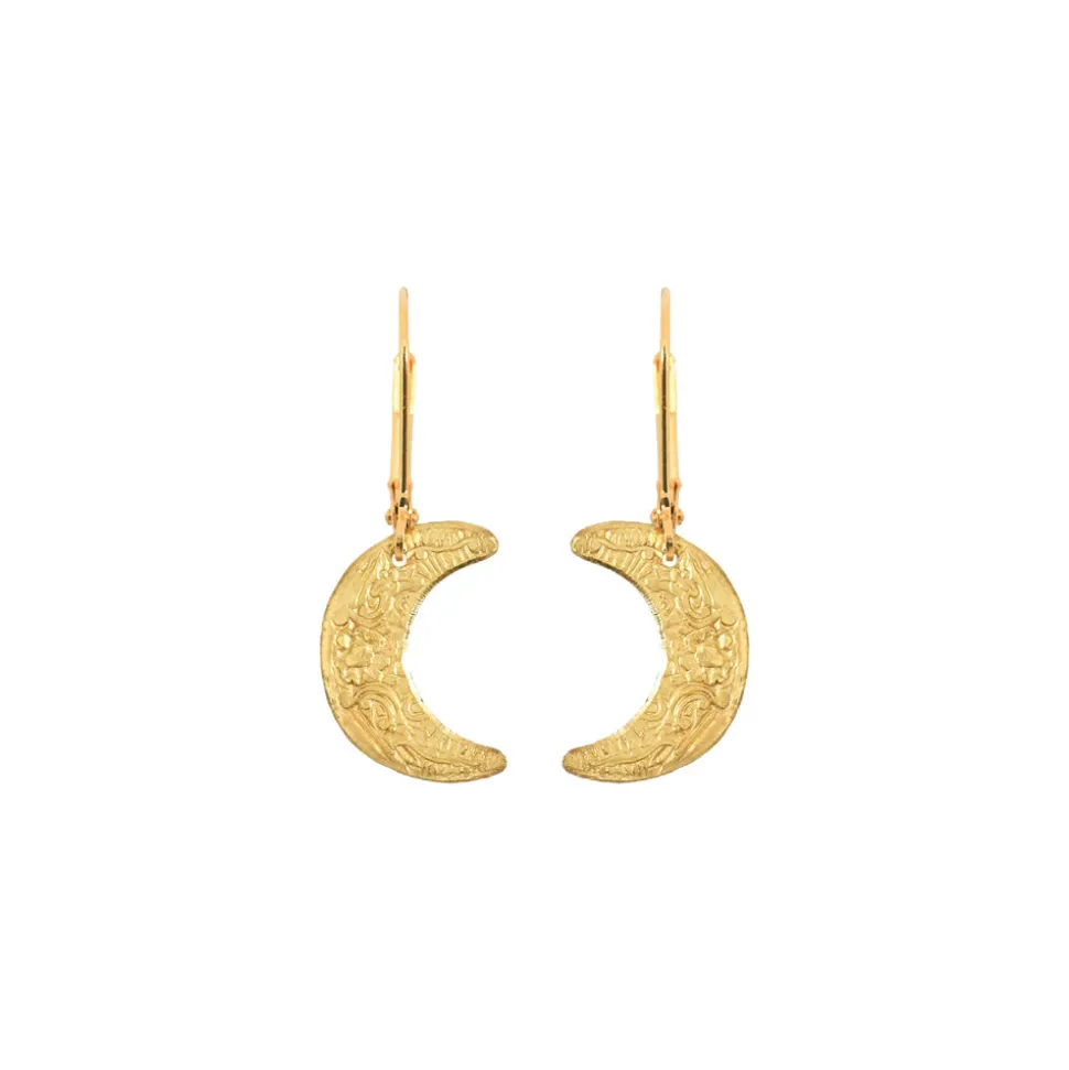 Small Moon Earrings