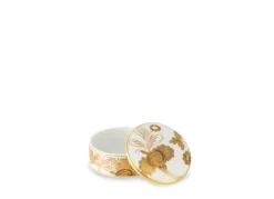 Small Round Box with Lid in Aurum