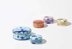 Small Round Box with Lid in Aurum