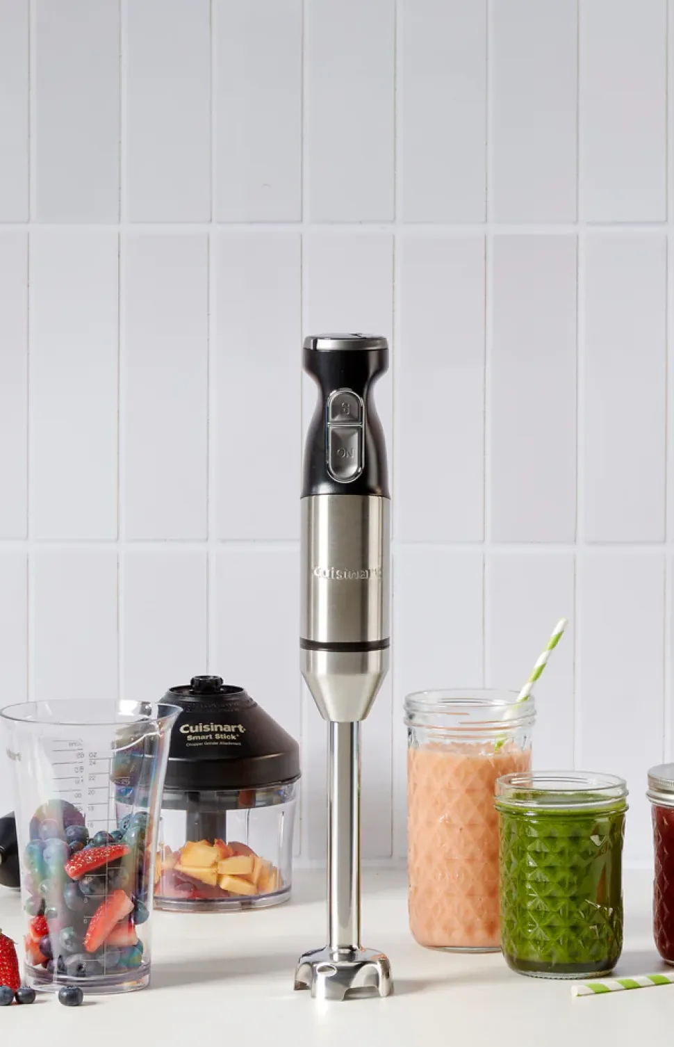 Smart Stick® Variable Speed Hand Blender with 3-Cup Chopper