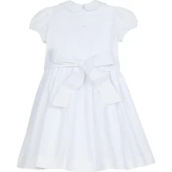 Smocked Emery Dress in Light Blue