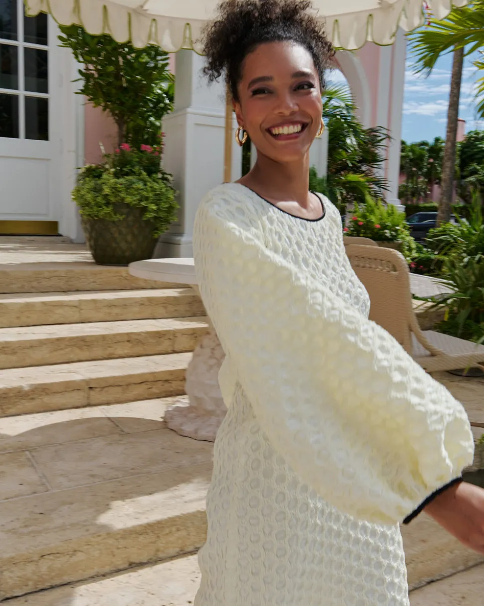 Smocked Smoking Dress in Mellow Yellow