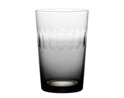 Smoky Tumblers With Lens Design, Set of 4