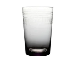 Smoky Tumblers With Ovals Design, Set of 4