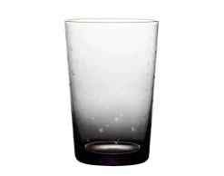 Smoky Tumblers With Stars Design, Set of 4