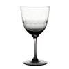 Smoky Wine Glasses With Lens Design, Set of 4