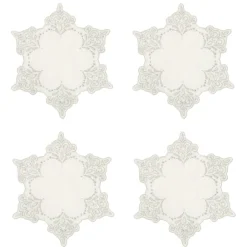 Snowflake Cocktail Napkins, Set of 4