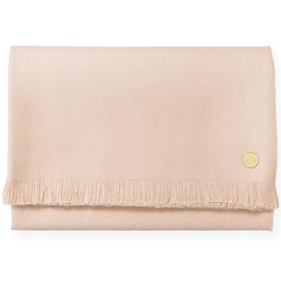 Soft Pink Baby Alpaca Throw Blanket