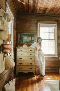 Something Blue Pants in White