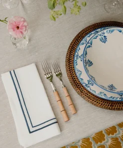 Sophie Classic Two Cord Napkin in Midnight Blue