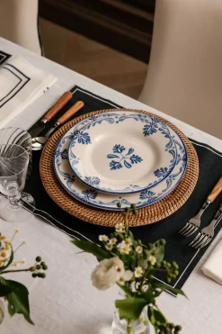 Sophie Classic Two Cord Napkin in Midnight Blue