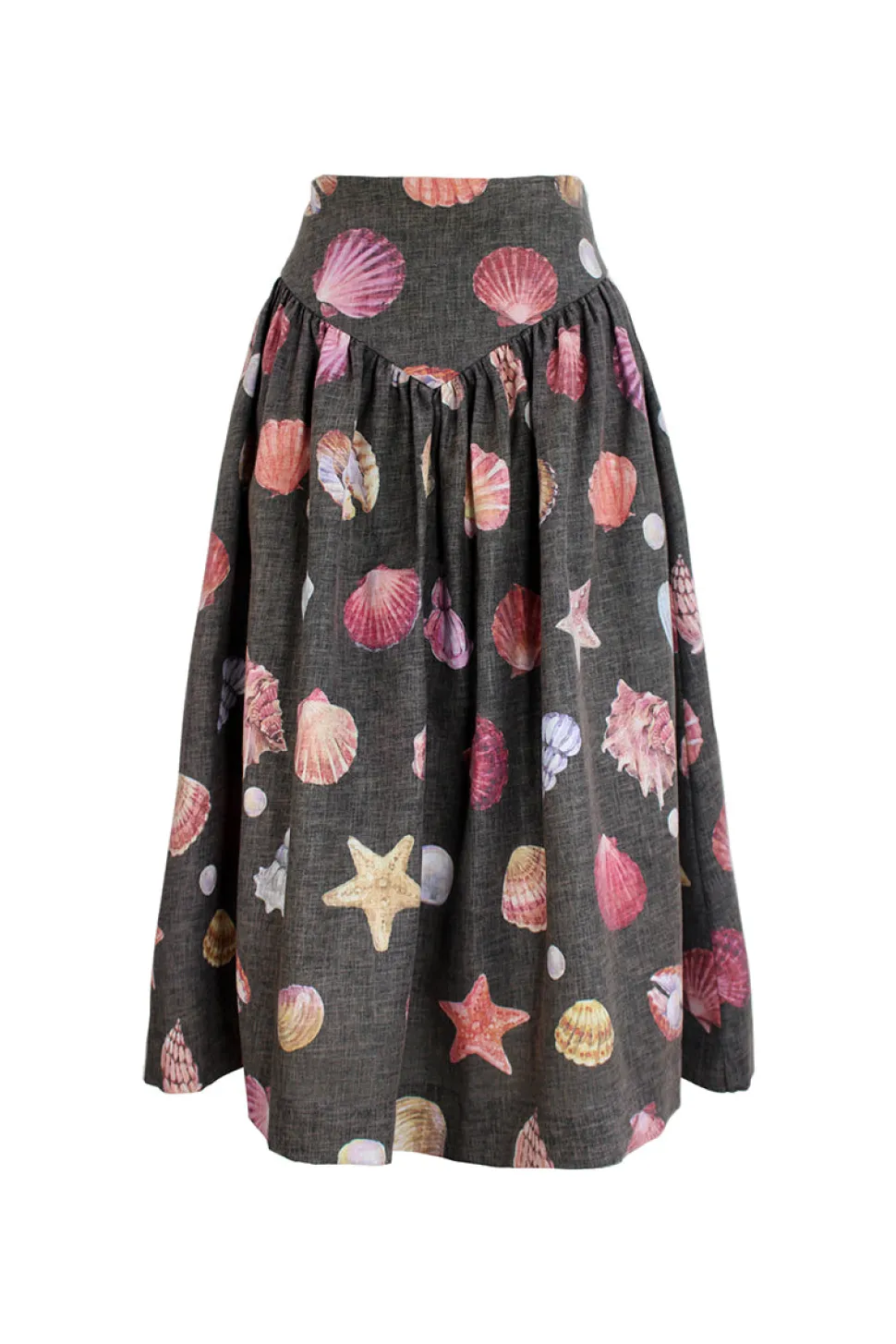 Sotavento Midi Skirt in Conchitas Black Print