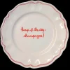 Soup of the Day: Champagne Scalloped Plate, Set of 6