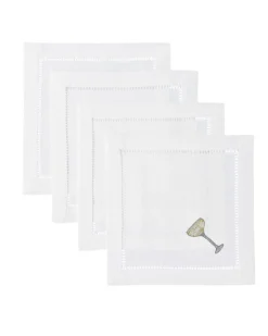 Sparkling Coupe Cocktail Napkins, Set of 4