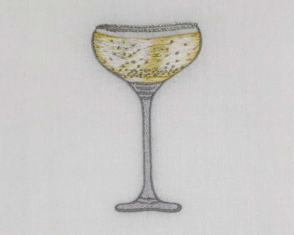 Sparkling Coupe Cocktail Napkins, Set of 4
