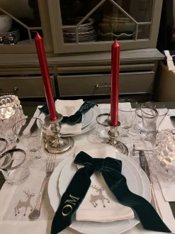 Sparkling Reindeer Napkin and Placemat, Set of 2