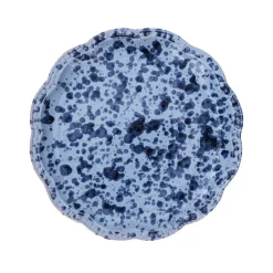 Speckled Dessert Plate in Blue