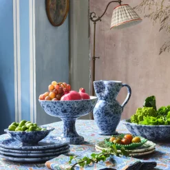 Speckled Fruit Stand in Blue